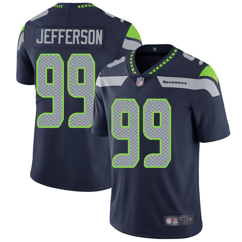Seattle Seahawks Limited Navy Blue Men Quinton Jefferson Home Jersey NFL Football #99 Vapor Untouchable->youth nfl jersey->Youth Jersey